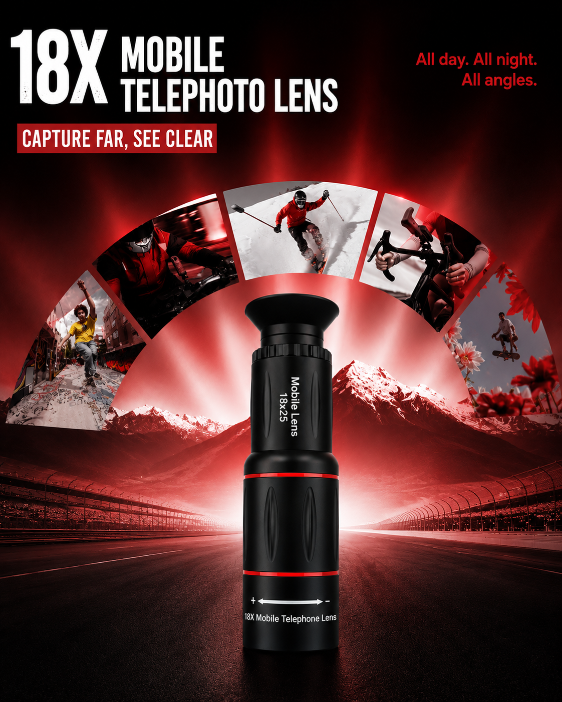18x Mobile Camera Zoom Lens