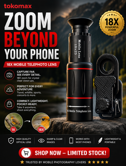 18x Mobile Camera Zoom Lens