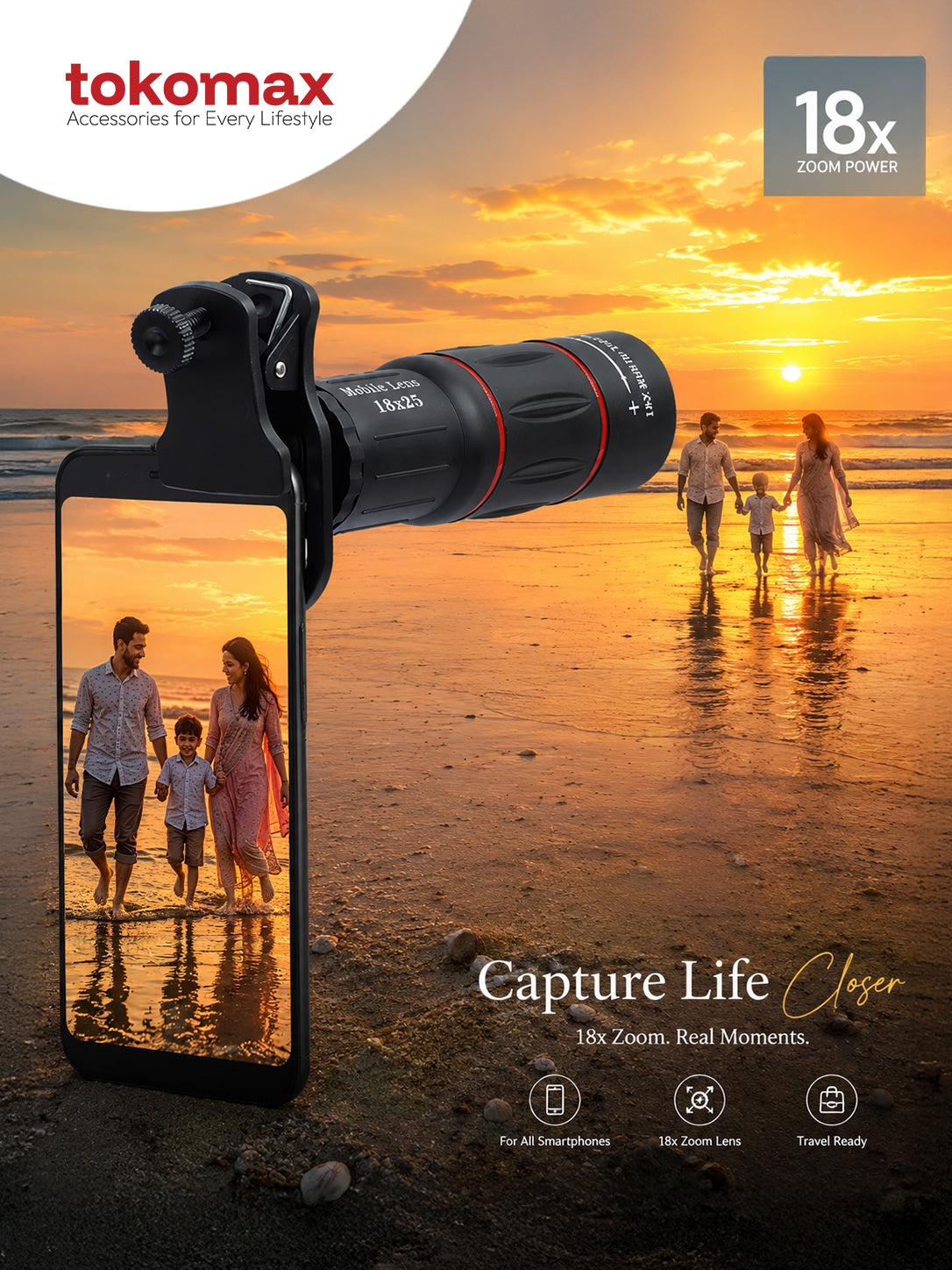 18x Mobile Camera Zoom Lens